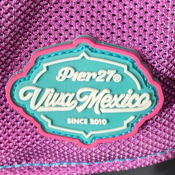 Pier 27 Purple Sugar Skull Cap OS Curved Suede Touch Brim Tattoo Artist Street main image 6